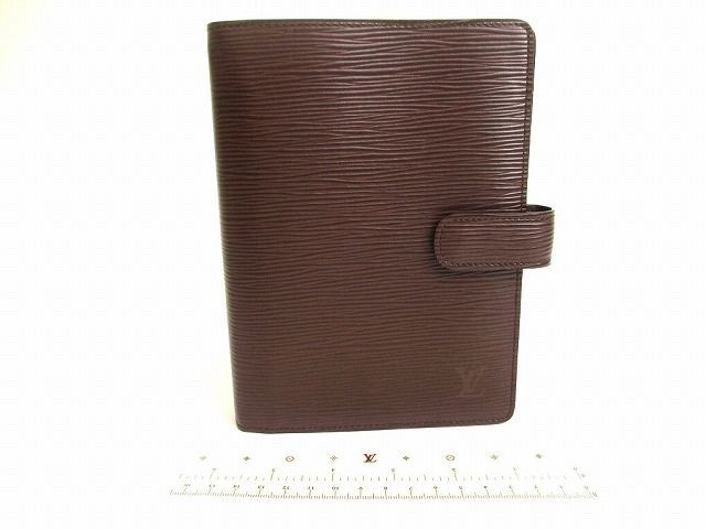 ルイヴィトン LOUIS VUITTON エピ アジェンダ MM ダイアリー 手帳カバー システム手帳 メンズ レディース
