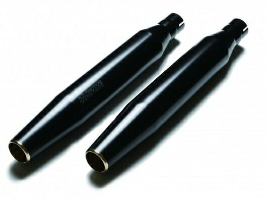 MOTOR STAGE スリップオンマフラー ブラス76スーパーブラス ：2008〜16年FXSB、FXCW/黒