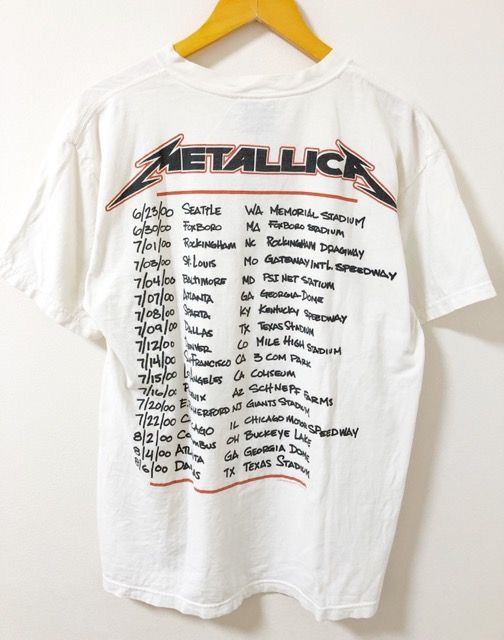 シャツ　タグ付き METALLICA（メタリカ）00's USA製 ツアーTシャツ giantタグ