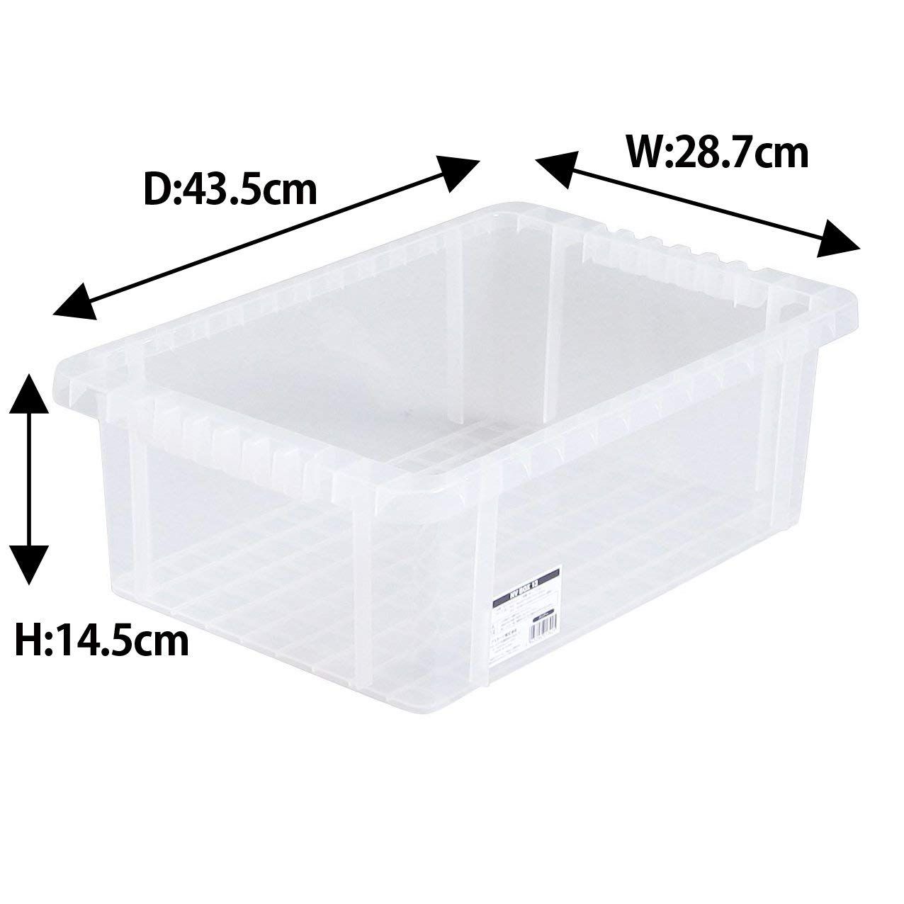 JEJアステージ 収納ボックス NVボックス 13 クリア 奥行43.5×高さ14.5×幅29cm 20個セット