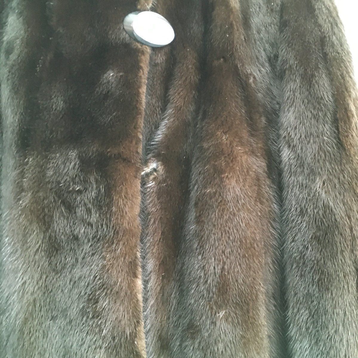 美品☆SAGA MINK 金タグ デミバフミンク 毛皮 セミロング ファー
