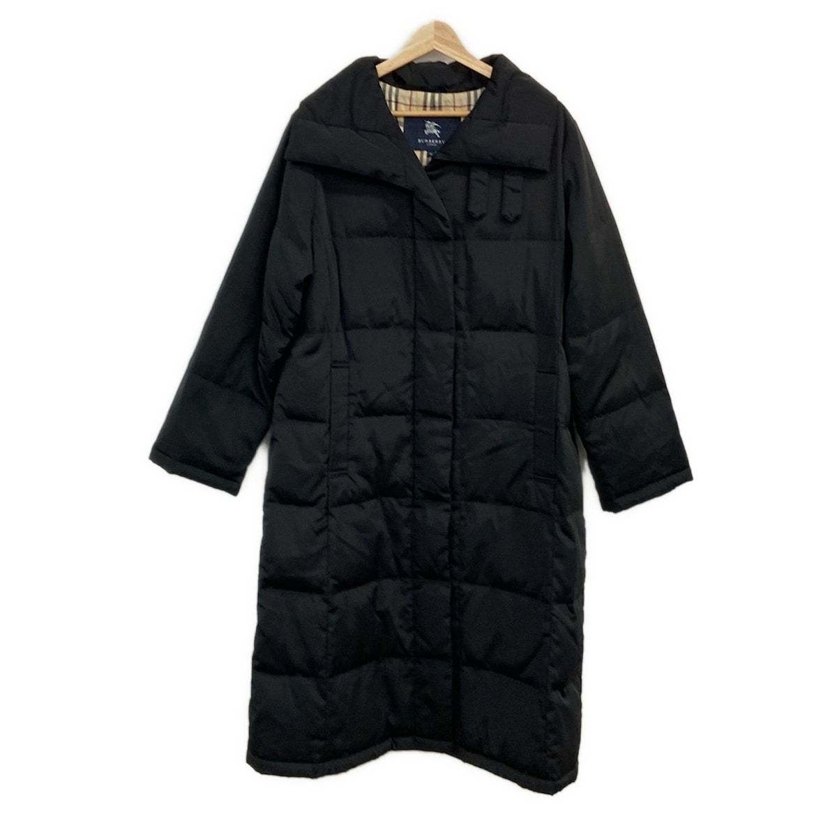 Burberry LONDON バーバリーロンドン ダウンコート サイズ13 L レディース - FR095-795-09 黒 冬物|ジップアップ