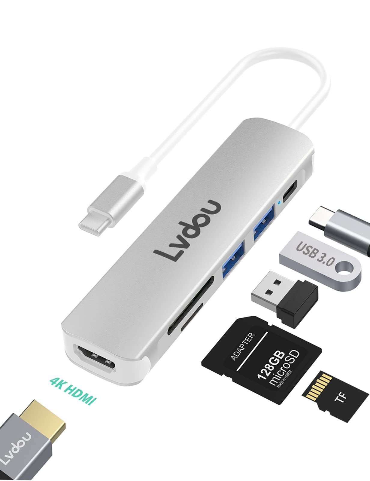 【新着商品】14 13 15 Pro 16 MacBook (2016-2022 交換アダプタ M1 USB-C M2)、MacBook SDカードリーダー Air / (2018-2022 SD M1 Micro M2)、iPad HDMI Pro 4K (