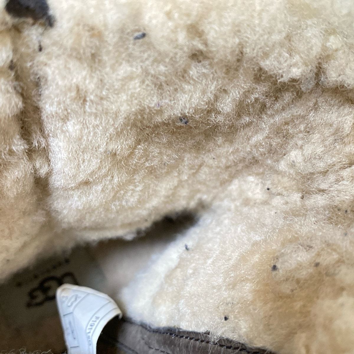 UGG アグ ショートブーツ 24 レディース - 1008220 ダークブラウン×アイボリー ムートン KIN-KAAI_COM