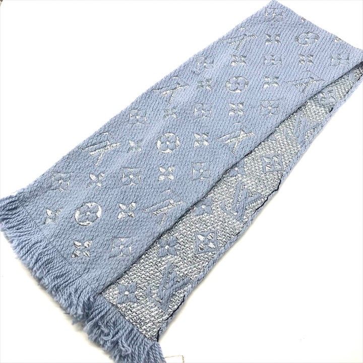 ルイヴィトン　モノグラム エシャルプ マフラー 良品 LOUISVUITTON ルイヴィトン モノグラム シャイン エシャルプ ロゴ