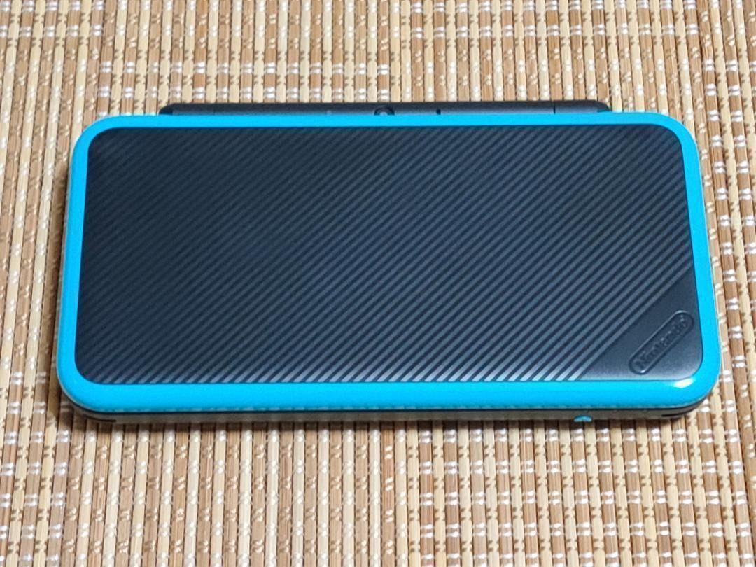本体のみ New2DSLL ブラック×ターコイズ D