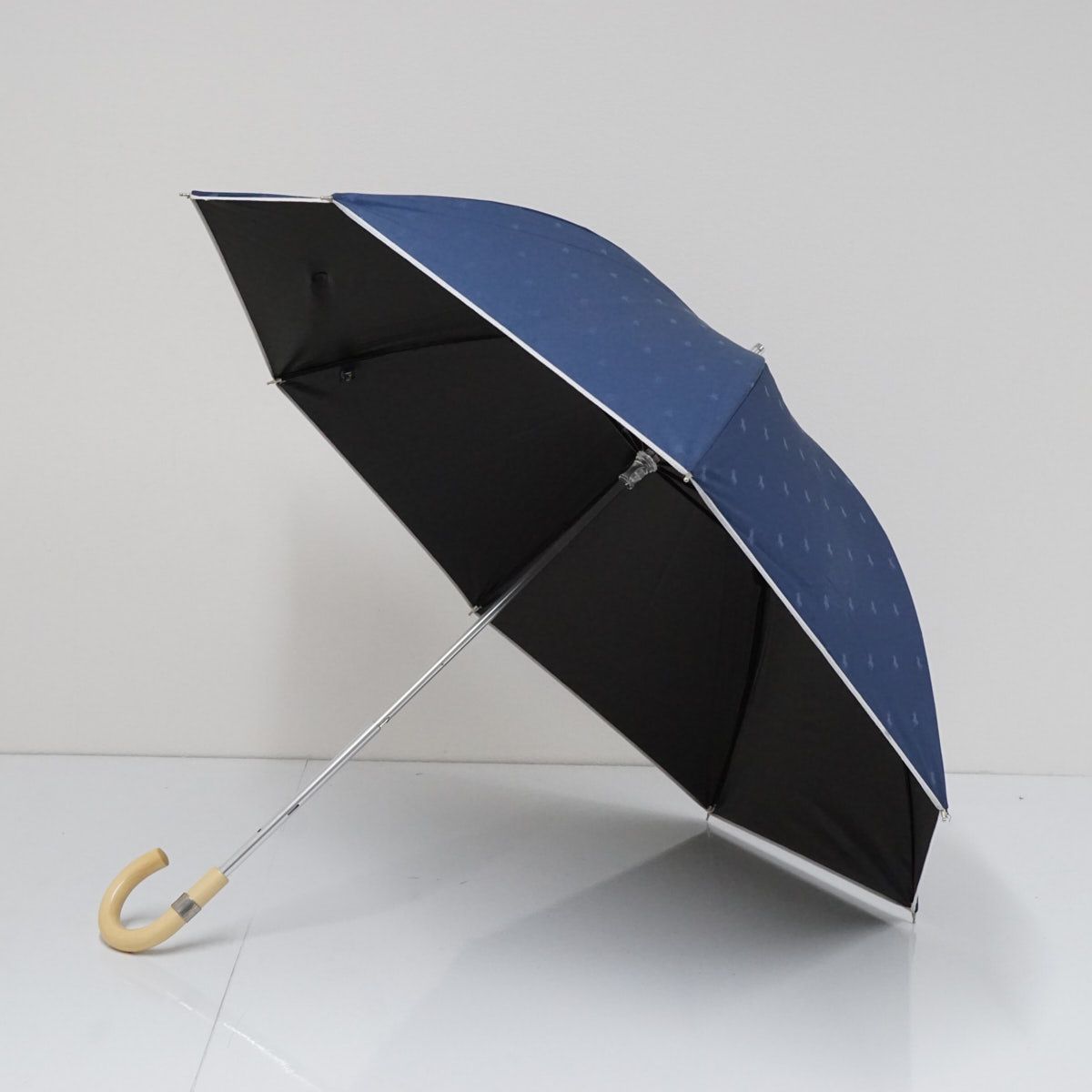 【未使用品】ポロラルフローレン ドット 晴雨兼用 ショート傘 ネイビー 55cm 未使用品】ポロラルフローレン ドット 晴雨兼用 ショート傘