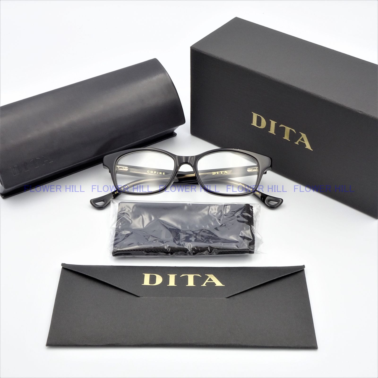 DITA ディータ メガネ フレーム COPINE DTX3025-A ブラック 日本製 