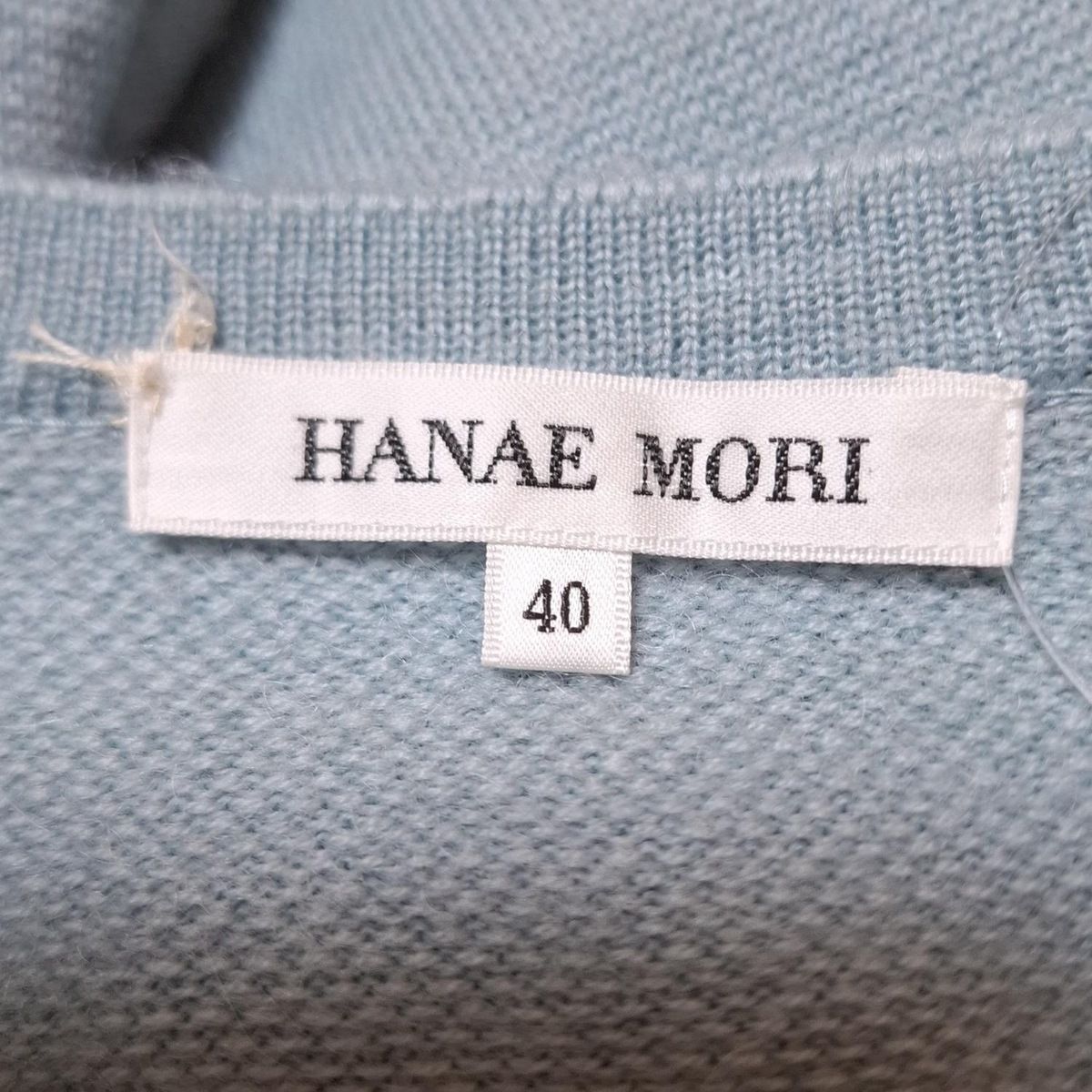 新品 大きいサイズ 46 ハナエモリ HANAE MORI ジャケット ハナエモリ 森英恵 ／ HANAE MORI ジャケット レース付き デニム