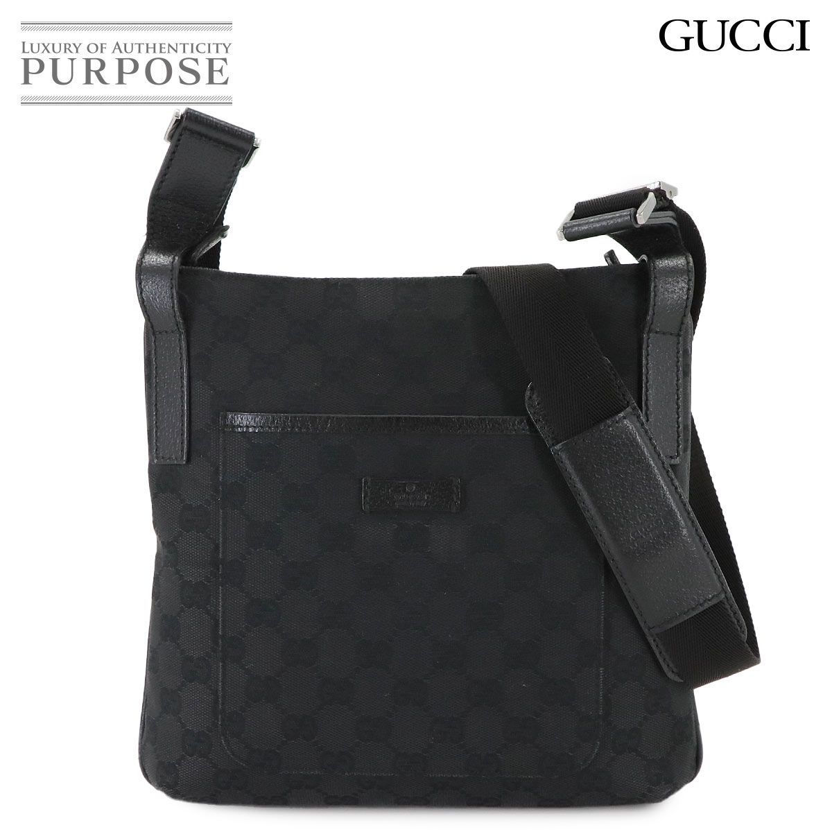 ◆Z4279 GUCCI グッチ GG キャンバス レザー シェリー ウエスト ポーチ バッグ 美品 グッチ GUCCI GGキャンバス ショルダー バッグ レザー ブラック 122793