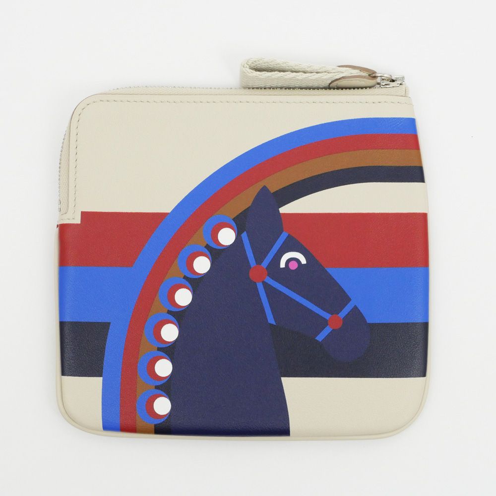 エルメス カレ・ポーチお財布 名東】エルメス カレ ポケットポーチ ベトン スイフト Y刻印 馬