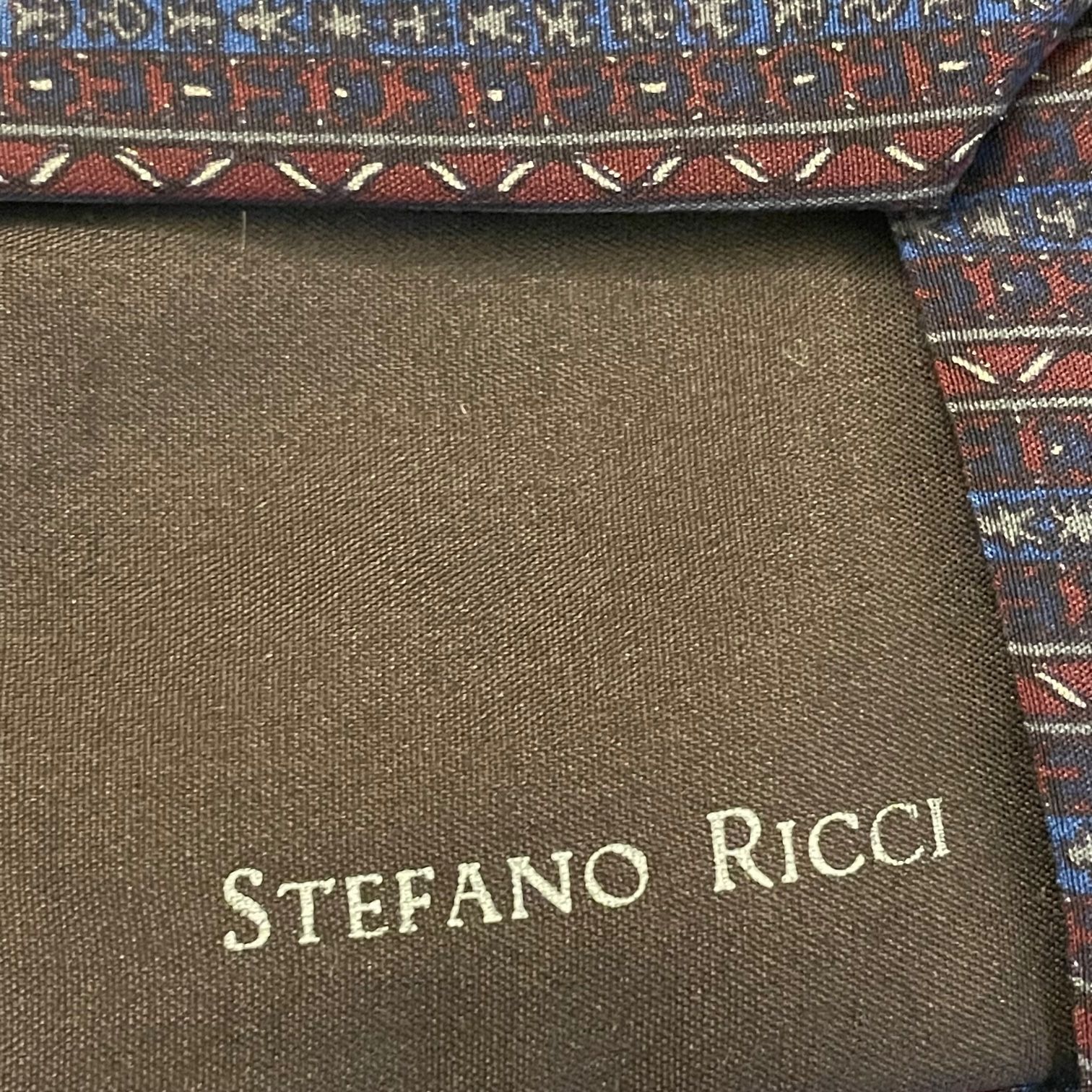 新品未使用品　STEFANO RICCI ネイビー 系　ストライプ ネクタイ STEFANO RICCI ステファノ リッチ ネクタイ シルク シャドー