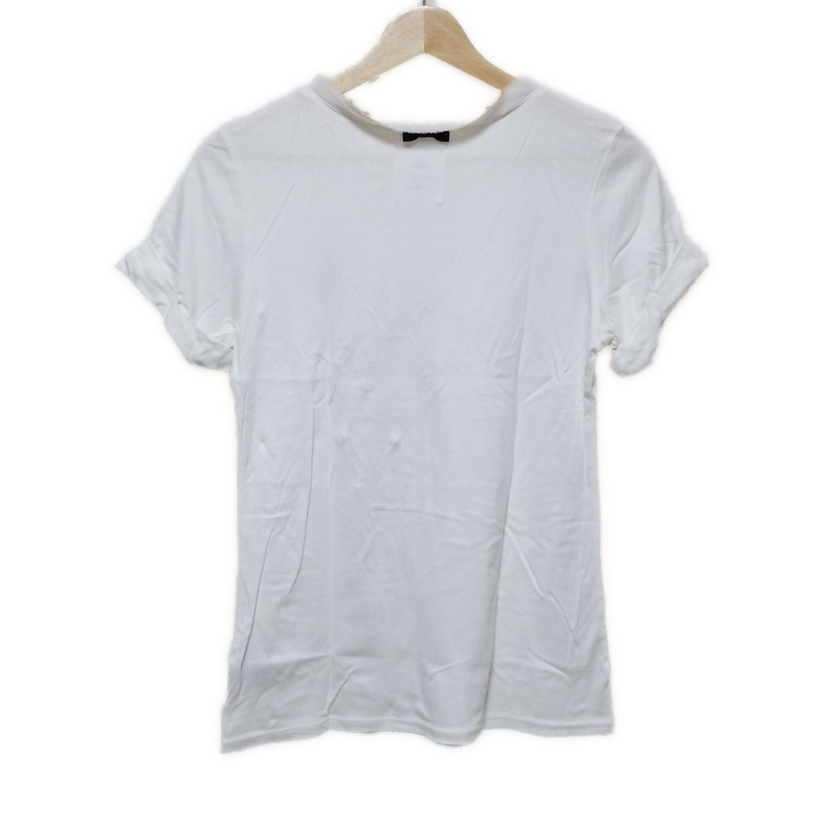【美品】LANVINenBlue パールデザインTシャツ 38 ランバンオンブルー 半袖カットソー サイズ38 M レディース美品