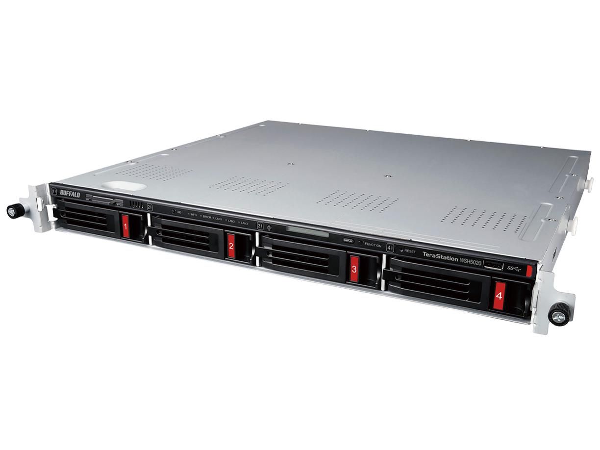 【新品・2営業日で発送】BUFFALO バッファロー ハードウェアRAID TeraStation WSH5420N9シリーズ 4ベイラックマウント 40TB Standard(WSH5420RN40S9)