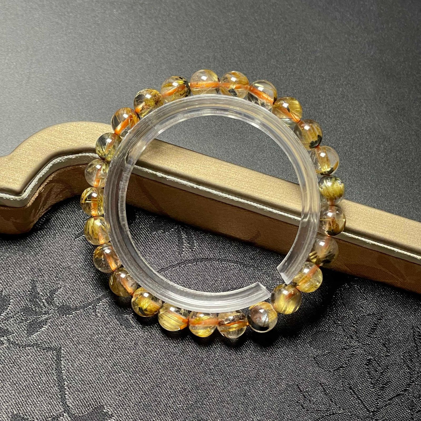 高品質！ゴールドタイチンルチルブレス♡約9㎜金運最近【新品未使用一点限り】 156795561.jpg?cmsp_timestamp=
