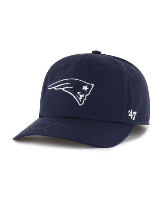 送料無料 47ブランド メンズ 帽子 アクセサリー Men s Navy New England Patriots Foundational Franchise Fitted Hat Navy