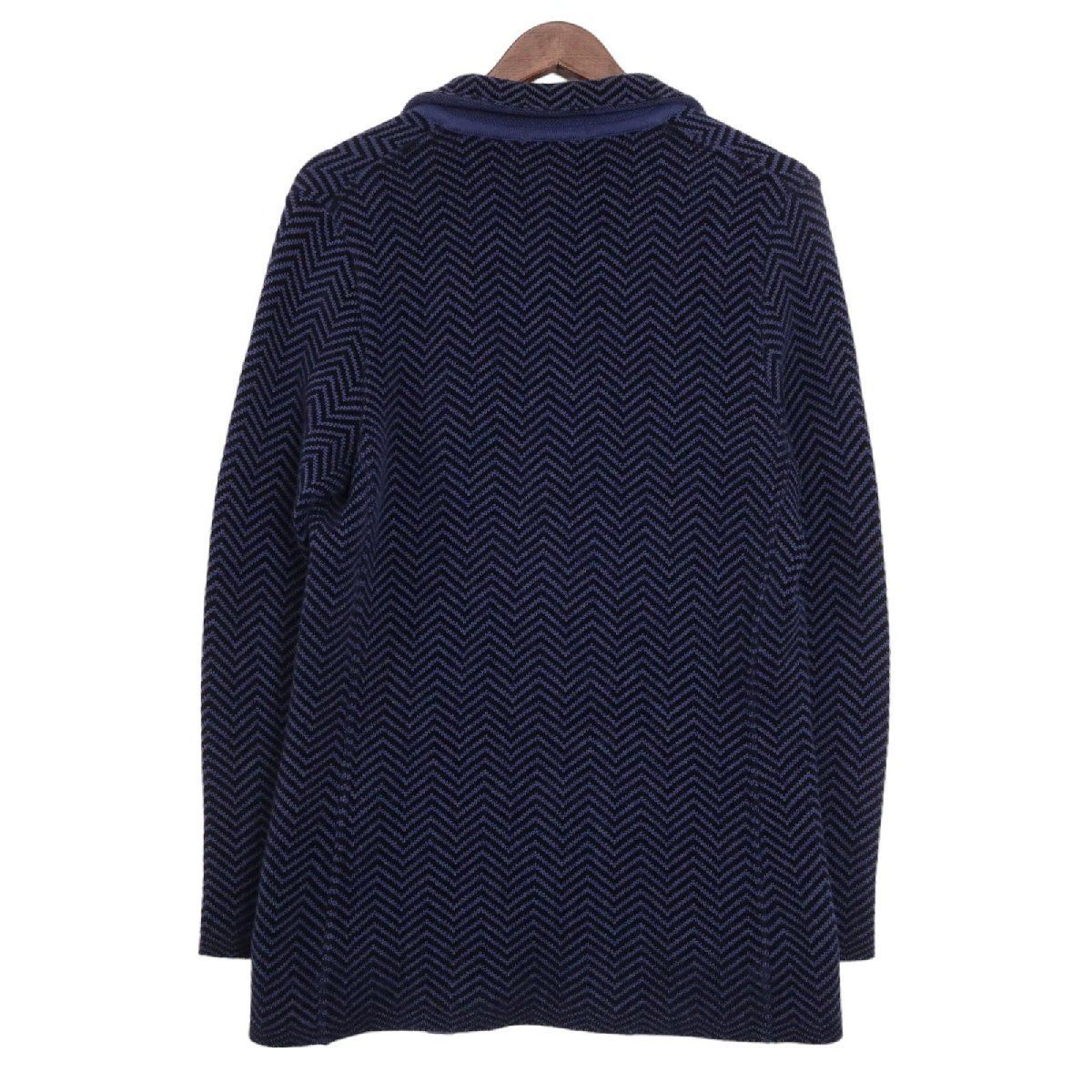 美品 LARDINI ニット 3B テーラード ジャケット S LARDINI ラルディーニ メンズ ニット テーラードジャケット S
