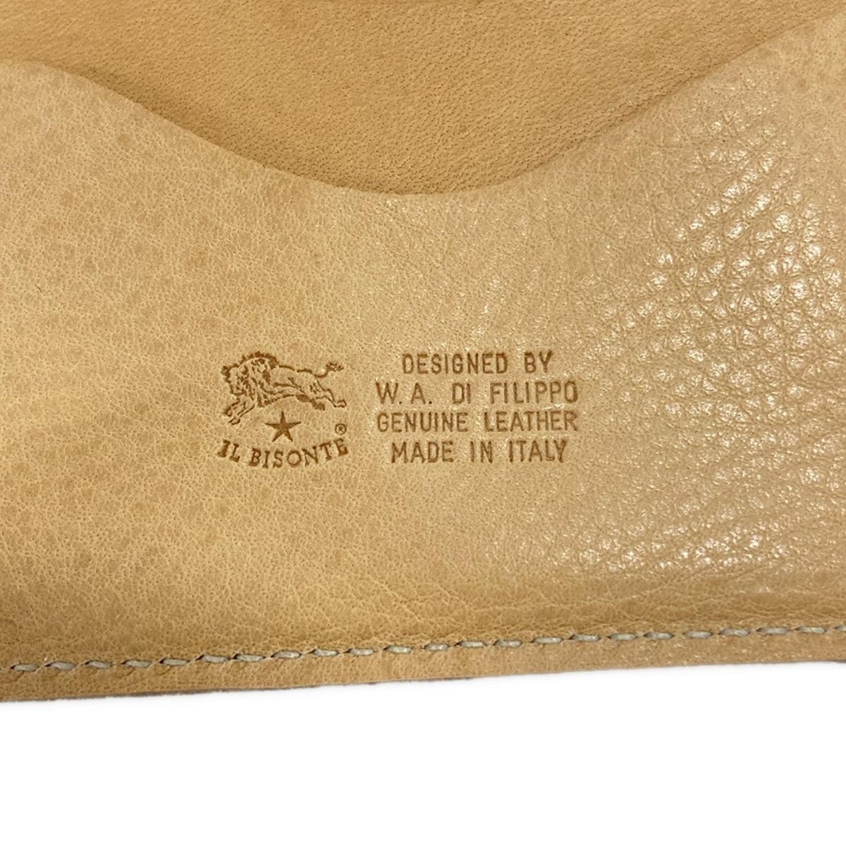 IL BISONTE(イルビゾンテ) 長財布美品 - 54_1_5472301340 ベージュ  