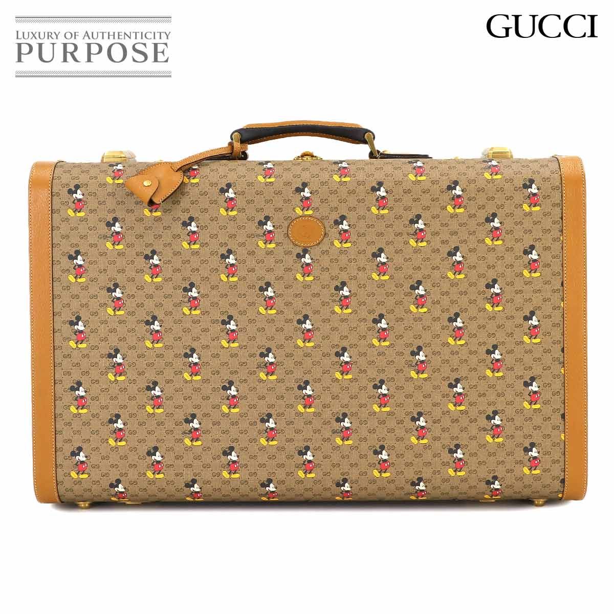 未使用品☆GUCCI オールドグッチ 6連キーケース 茶 キャンバス イタリア製 未使用 展示品 グッチ GUCCI ディズニー ミッキー ミニGG