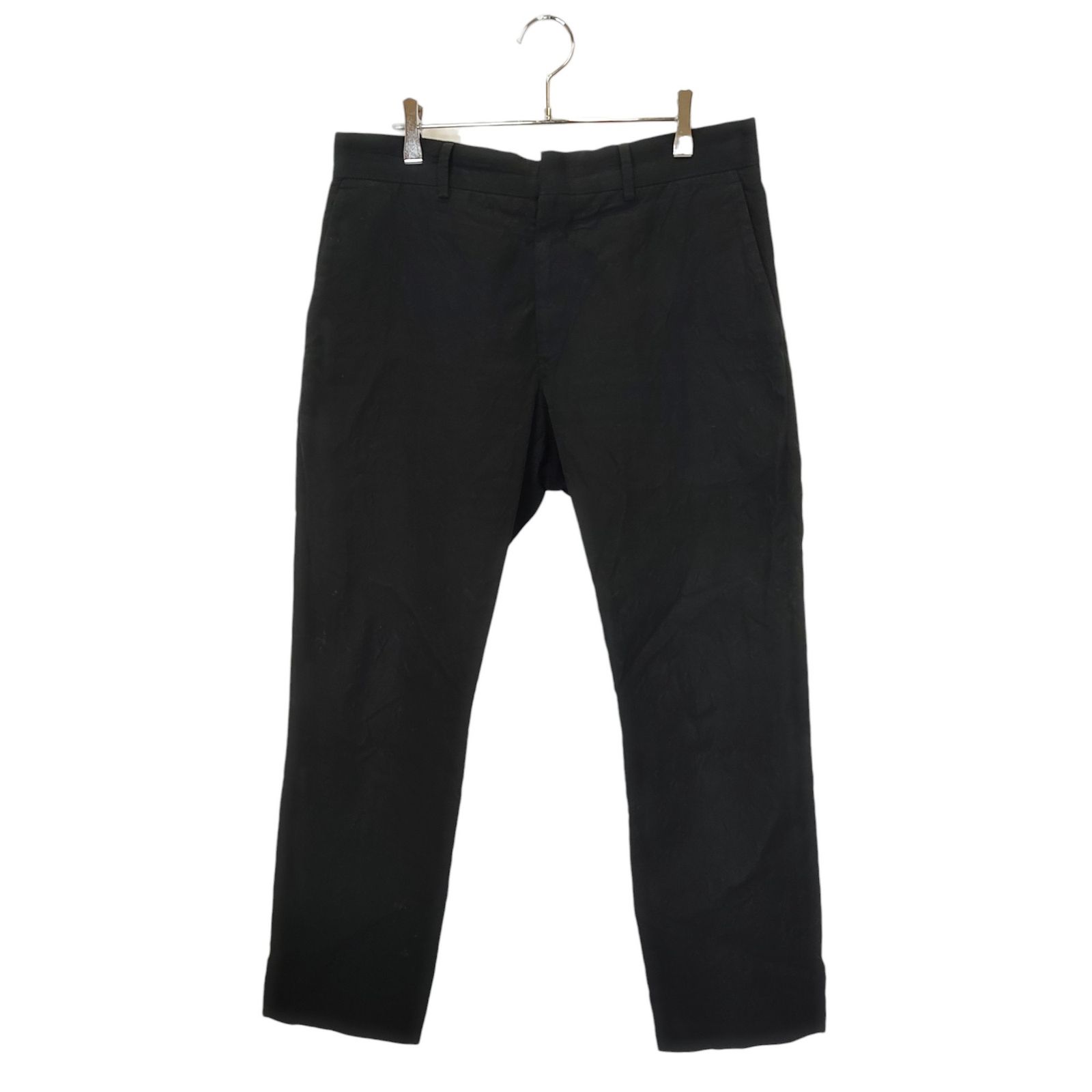 LOUIS VUITTON ルイ ヴィトン 19SS モノグラム エンボス ロゴ スラックス パンツ RM191 LIO HGP68W 40 ブラック メンズ