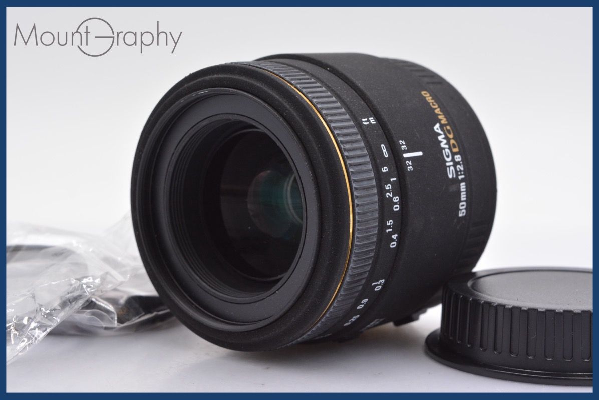 ☆極上美品☆ シグマ SIGMA 50mm F2.8 DG MACRO EX 前後キャップ