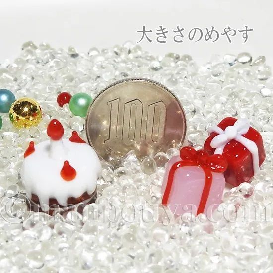 クリスマス 飾り ガラス細工 ミニチュア フォーカート