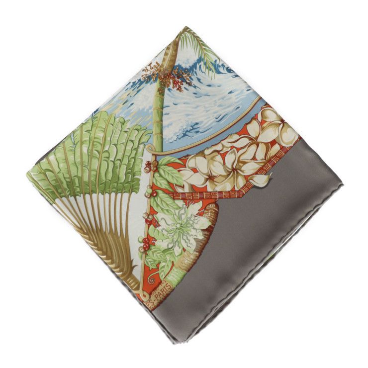 HERMES エルメス カレ90 ALOHA アロハ スカーフ - シルク100