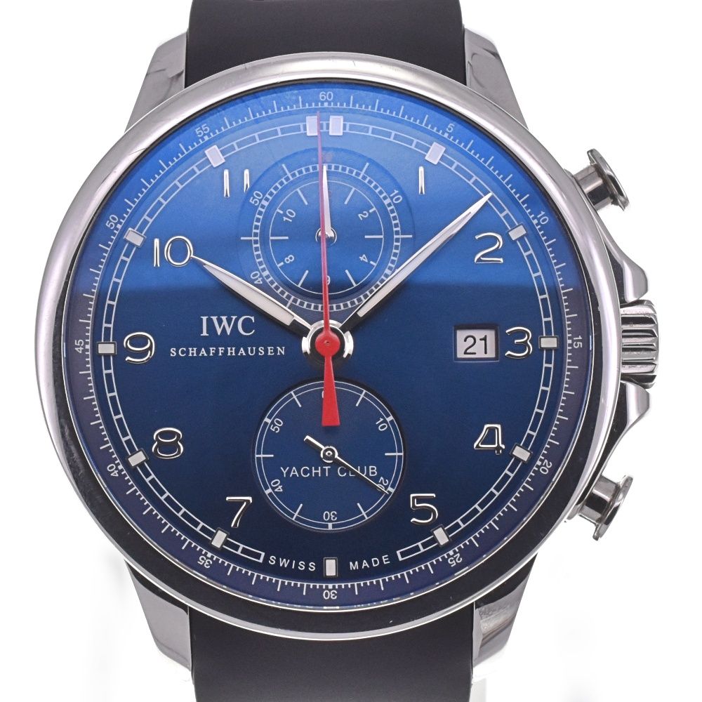 IWC IWC SCHAFFHAUSEN IW390213 ポルトギーゼ ヨットクラブ クロノグラフ ローレウス 限定1000本 自動巻き メンズ美品 C#130659