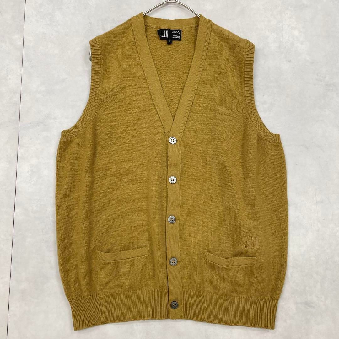 dunhillダンヒル カシミア100％ Vネックニット セーター L dunhill