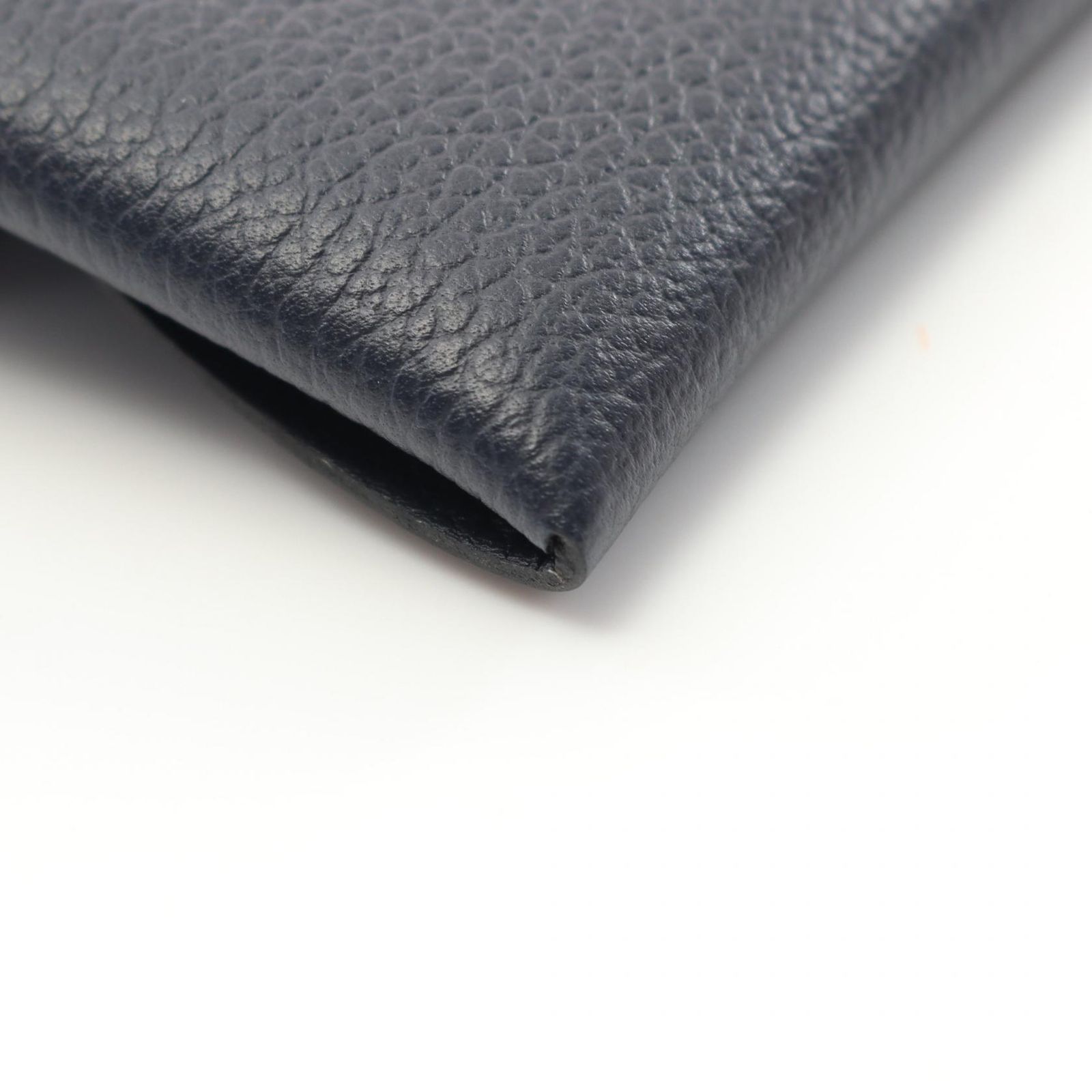 エルメス HERMES コインケース バスティア ブルーニュイ レザー