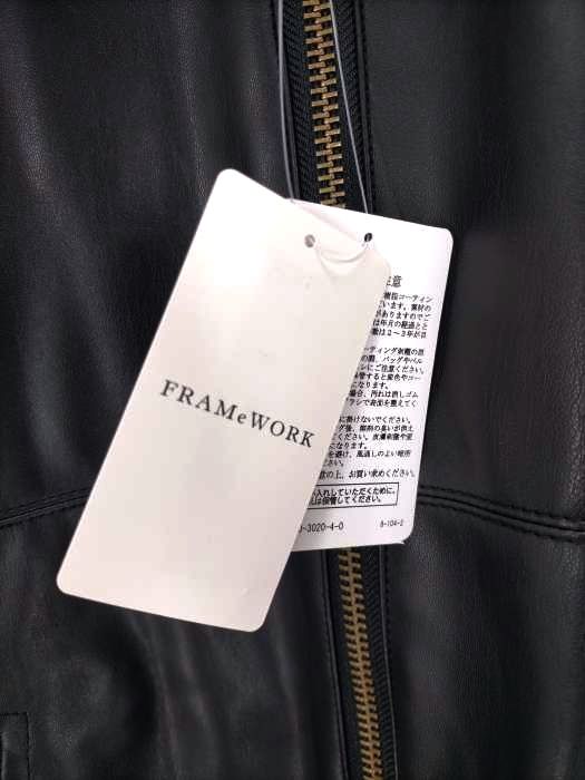 フレームワーク FRAMe WORK 22AW フェイクレザーフライトジャケッ