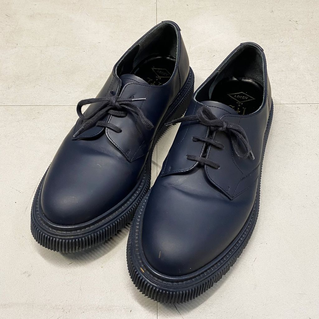 ADIEU PARIS アデュー TYPE132 RAZOR SHOES レザーシューズ TYPE132 ネイビー size 43 中目黒A05