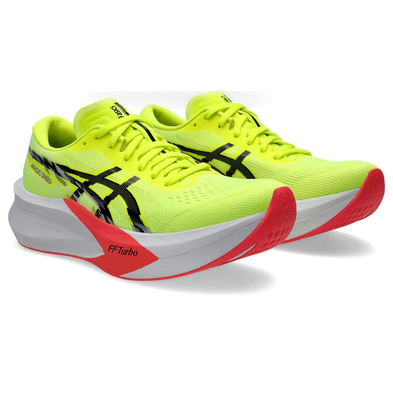 アシックス ランニングシューズ MAGIC SPEED 4 1012B676 レディース 750 セイフティー イエロー|ブラック 23.5 cm E 750 セイフティー イエロー|ブラック 23.5 cm E