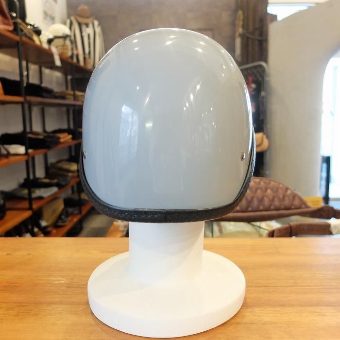 イーグルタイプ　ハーフヘルメット　装飾用　つやありグレー