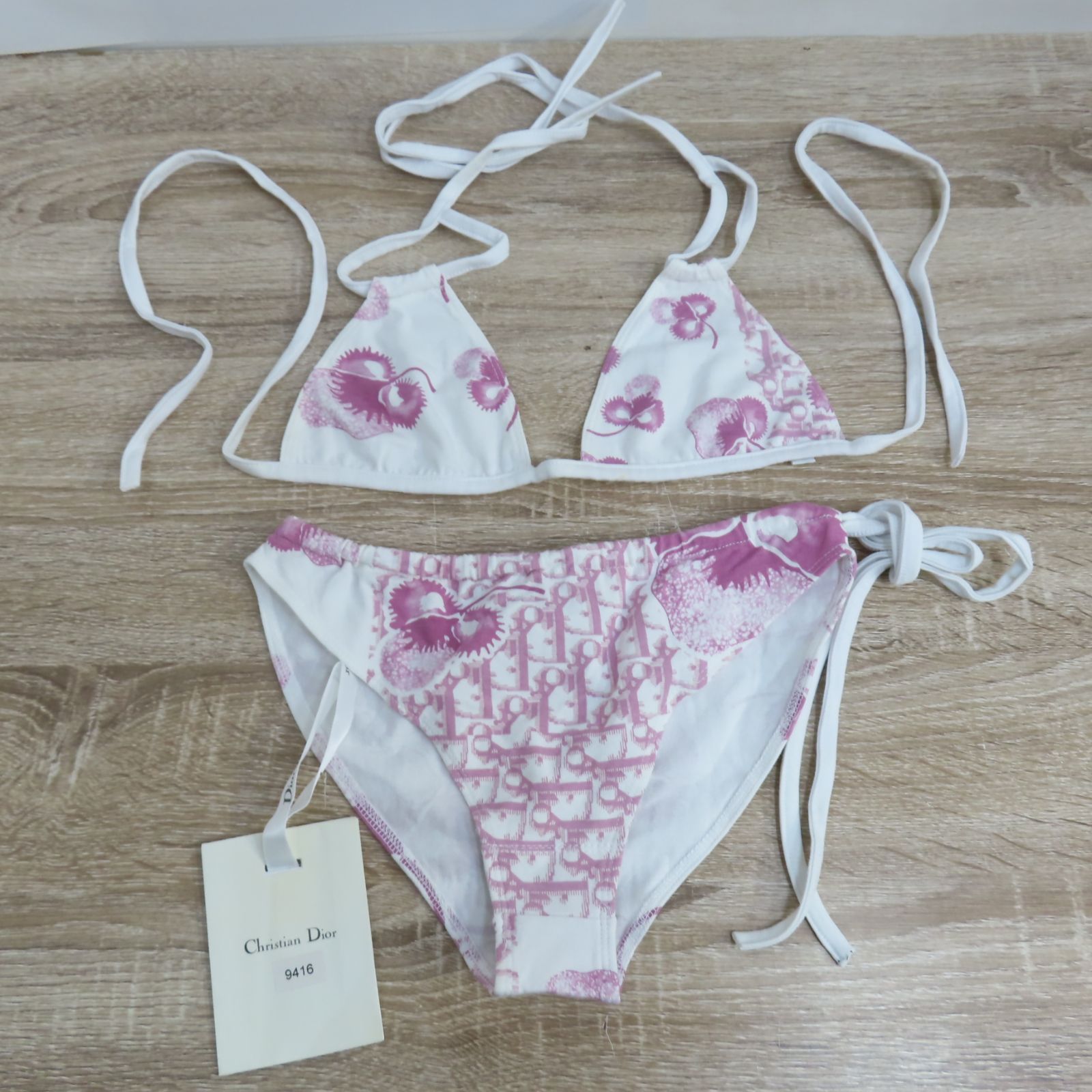 ♥保管品 Christian Dior 水着 ビキニ セット ホワイト サイズ40 商品説明必読
