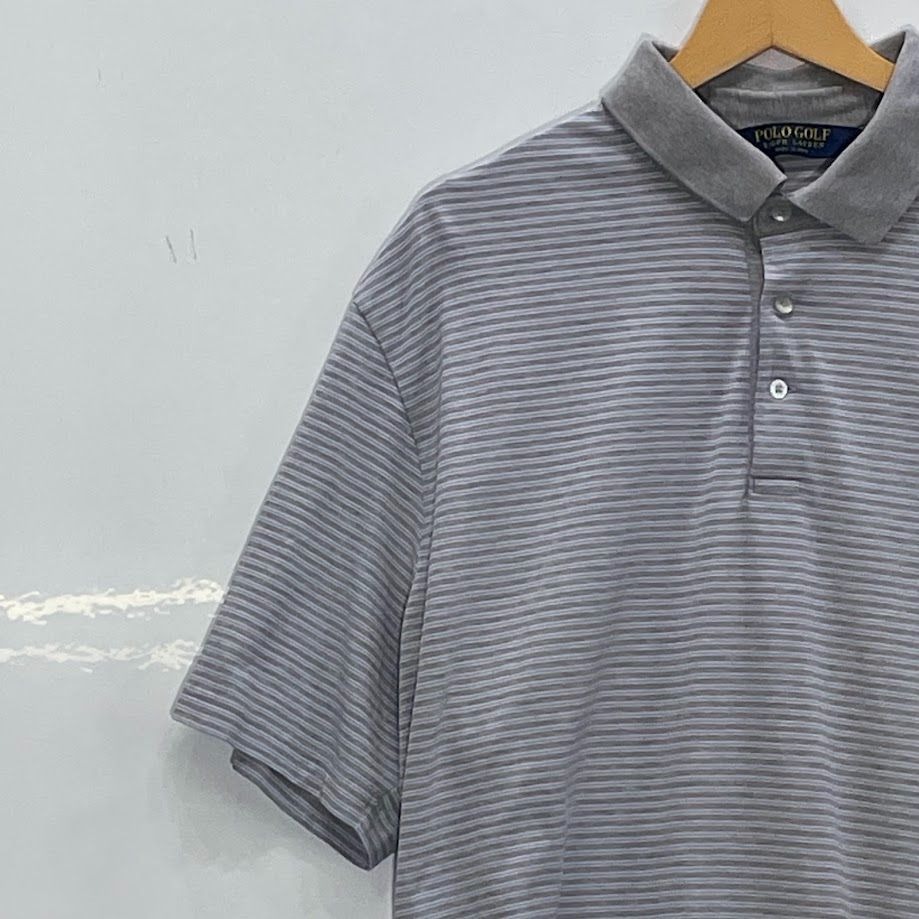 Ralph Lauren - 【美品】Lサイズ POLO GOLF ポロゴルフ ボーダー ポロシャツ 大きい 楽天市場】古着 ラルフローレン Ralph Lauren POLO GOLF