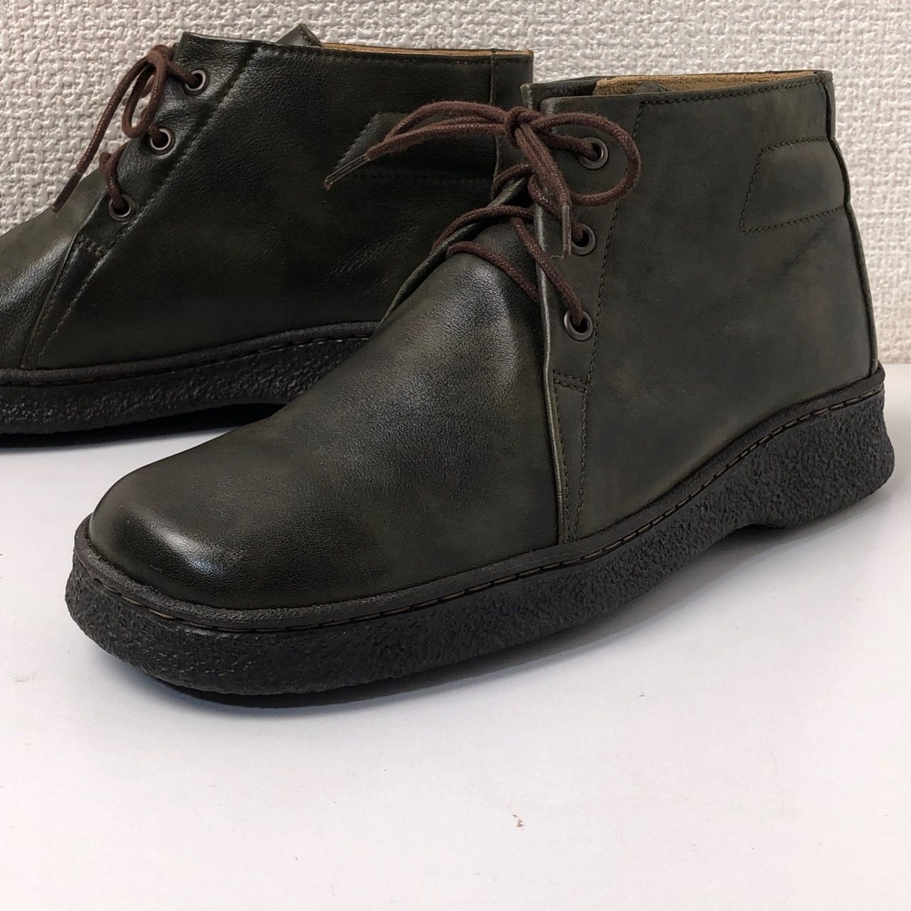 カンペール ショートブーツ スクエアトゥ