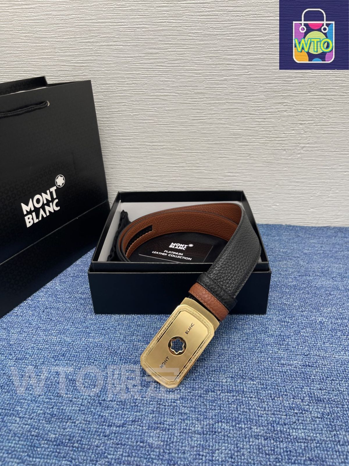 今日WTO】Montblanc モンブラン レザーベルト-1-HD37 - メルカリ