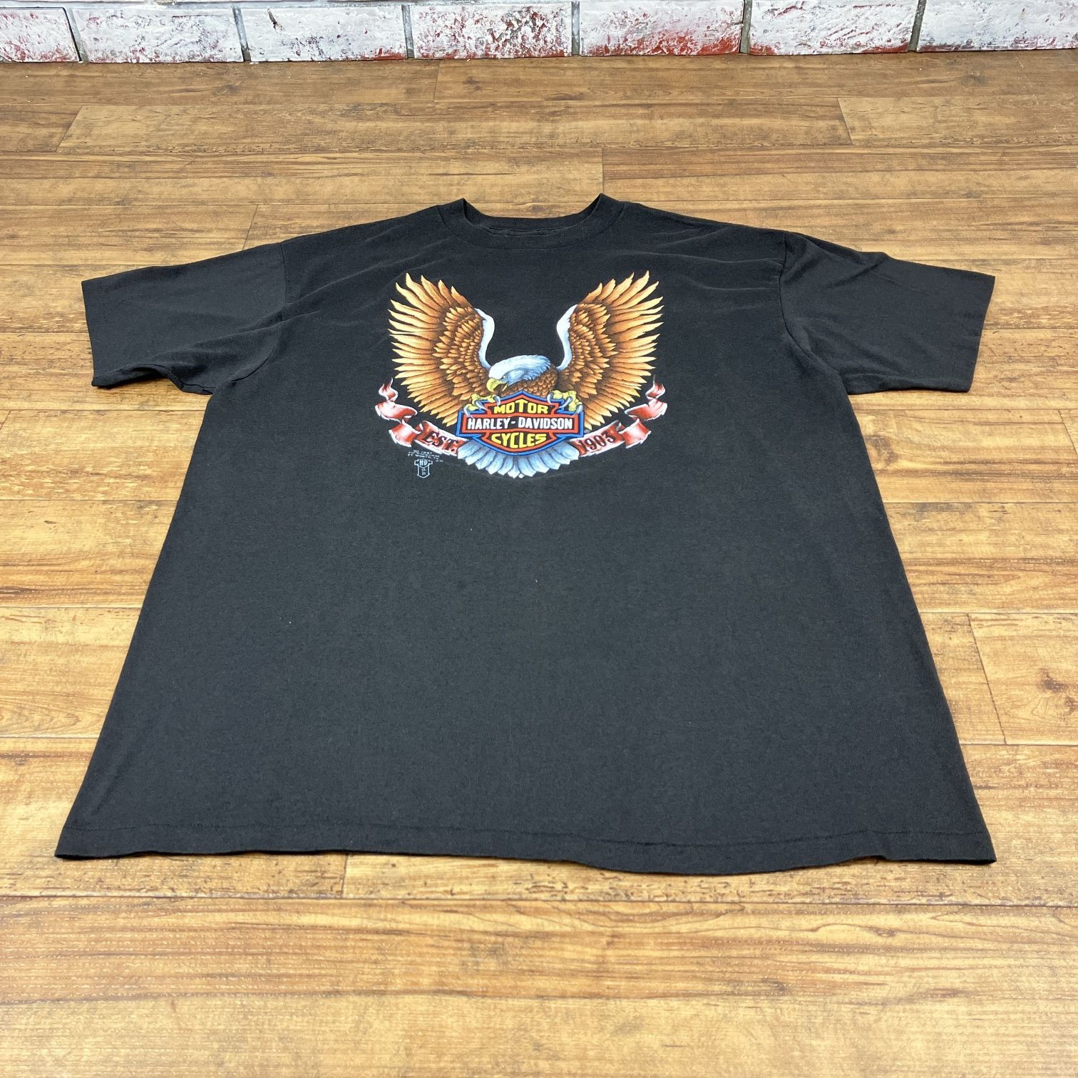 80年代 ハーレー 3Dエンブレム タグ Tシャツ 80's HARLEY 80年代 ハーレー 3Dエンブレム タグ Tシャツ 80's HARLEY