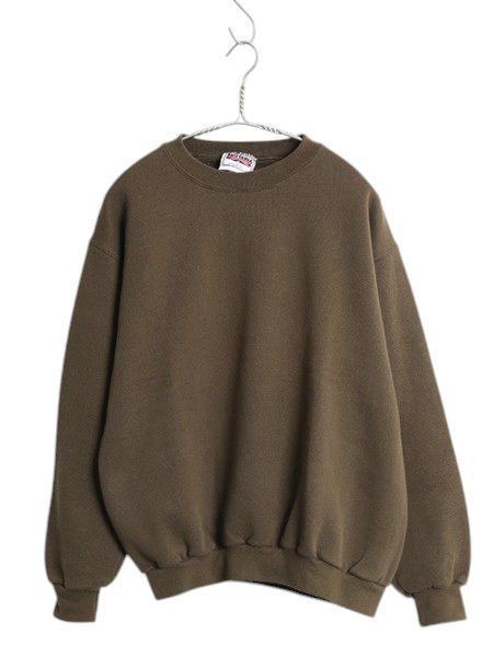 なクーポン配布中! 90s リーバイス ブリタニア 無地 スウェット メンズ レディース M | 古着 クルーネック ブランク トレーナー 裏起毛 カーキ