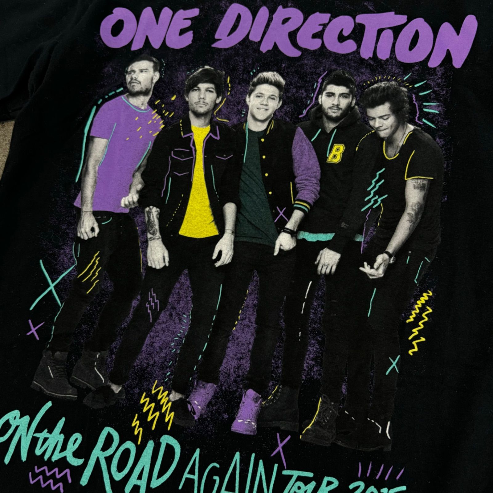 【One Direction ワンダイレクション】ツアーTシャツ 2015年　L ワンダイレクション 1D ツアー限定 ライブ限定Tシャツ Lサイズ