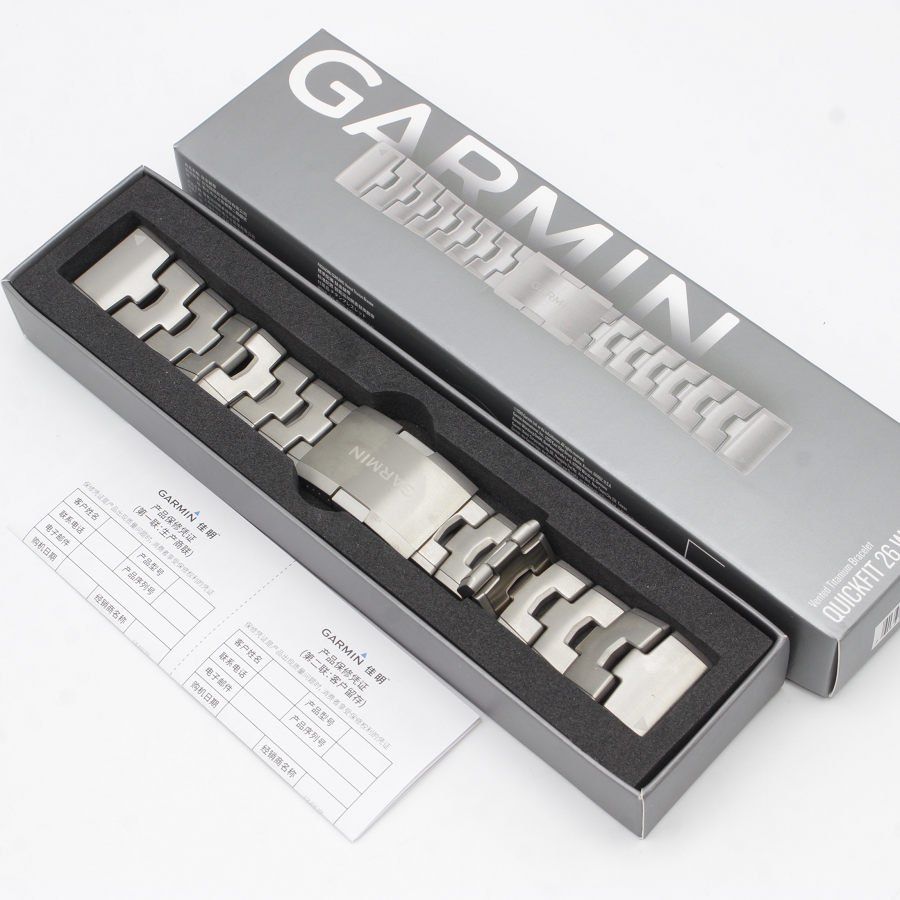 美品】GARMIN QuickFit F6 26mm Titanium 010-12864-18 ガーミン 純正 