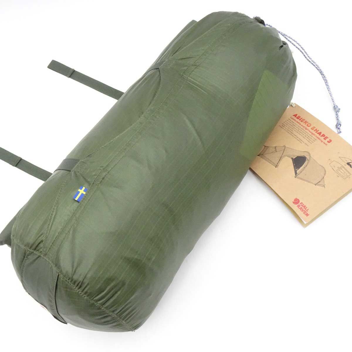 FJALL RAVEN - 【中古・未使用品】フェールラーベン Abisko Shape 3 アビスコ シェイプ テント Pine Green グリーン FJALL RAVEN 4シーズン 3人用 未使用】フェールラーベン Abisko Shape 3 アビスコ シェイプ テント