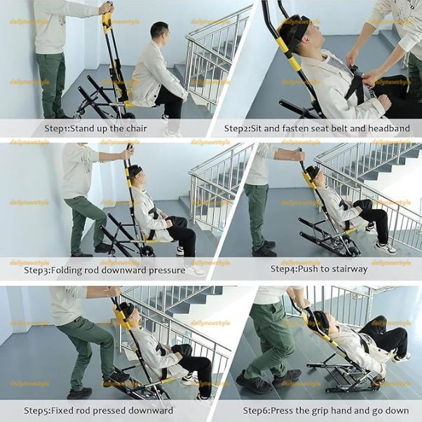 ポータブル手動リフト階段椅子 毎日の移乗
