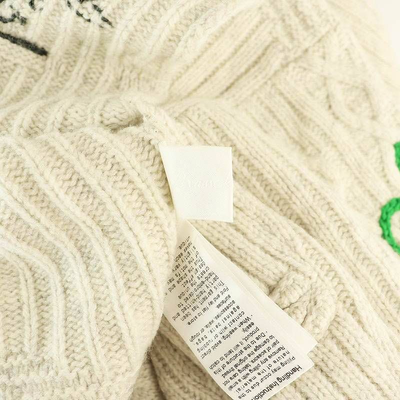 マメクロゴウチ Mame Kurogouchi MM22FW Cable Knit Loose Top マメクロゴウチ Mame Kurogouchi MM22FW Cable Knit Loose Top
