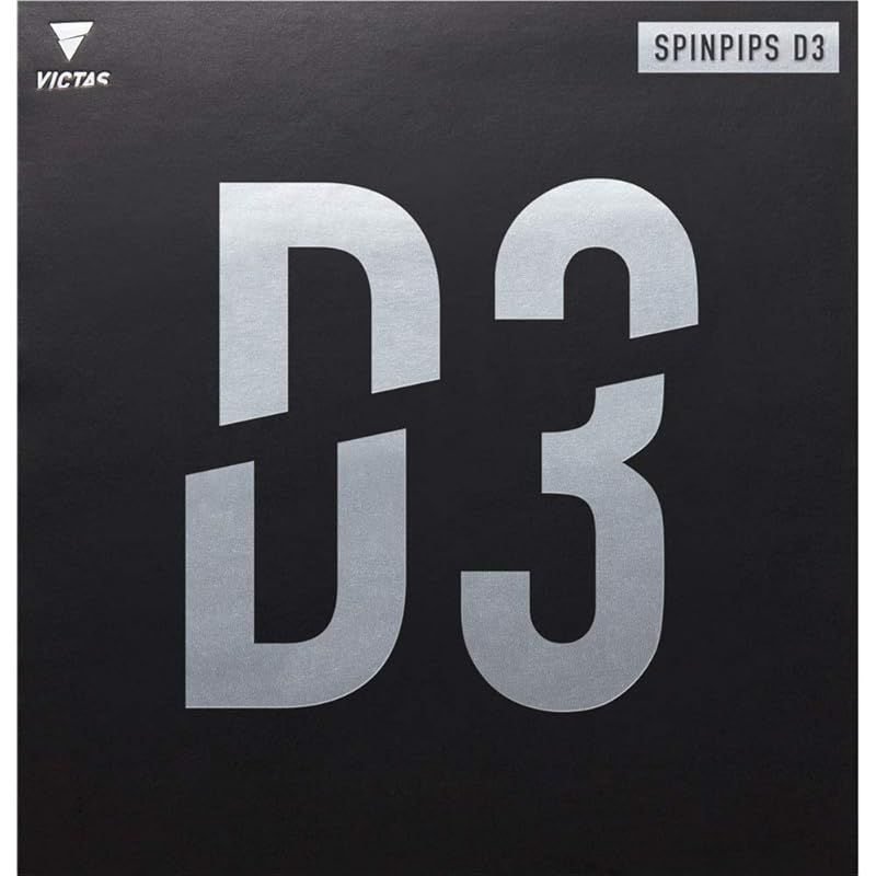 ヴィクタス(VICTAS) 卓球 ラバー 表ソフト スピンピップス D3 SPINPIPS D3 レッド(0040) 1.5 1