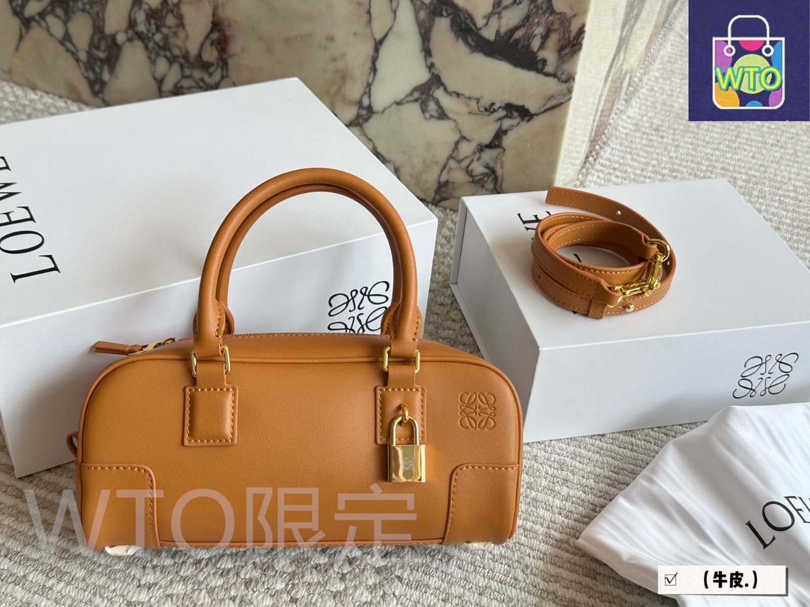 希少 ロエベ トラベラー ミニ ボーリングバッグ ハンドバッグ 希少