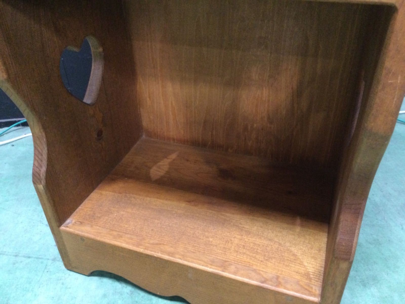 【最終値下げ】カントリー家具　飾り棚　ハート アンティーク　ディスプレイ　USA 最終値下げ】カントリー家具 飾り棚 ハート アンティーク