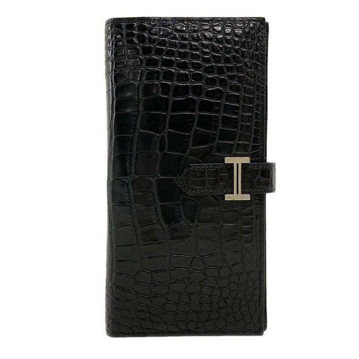 HERMES エルメス 長財布 ベアンスフレ 黒 シルバー金具|新型金具