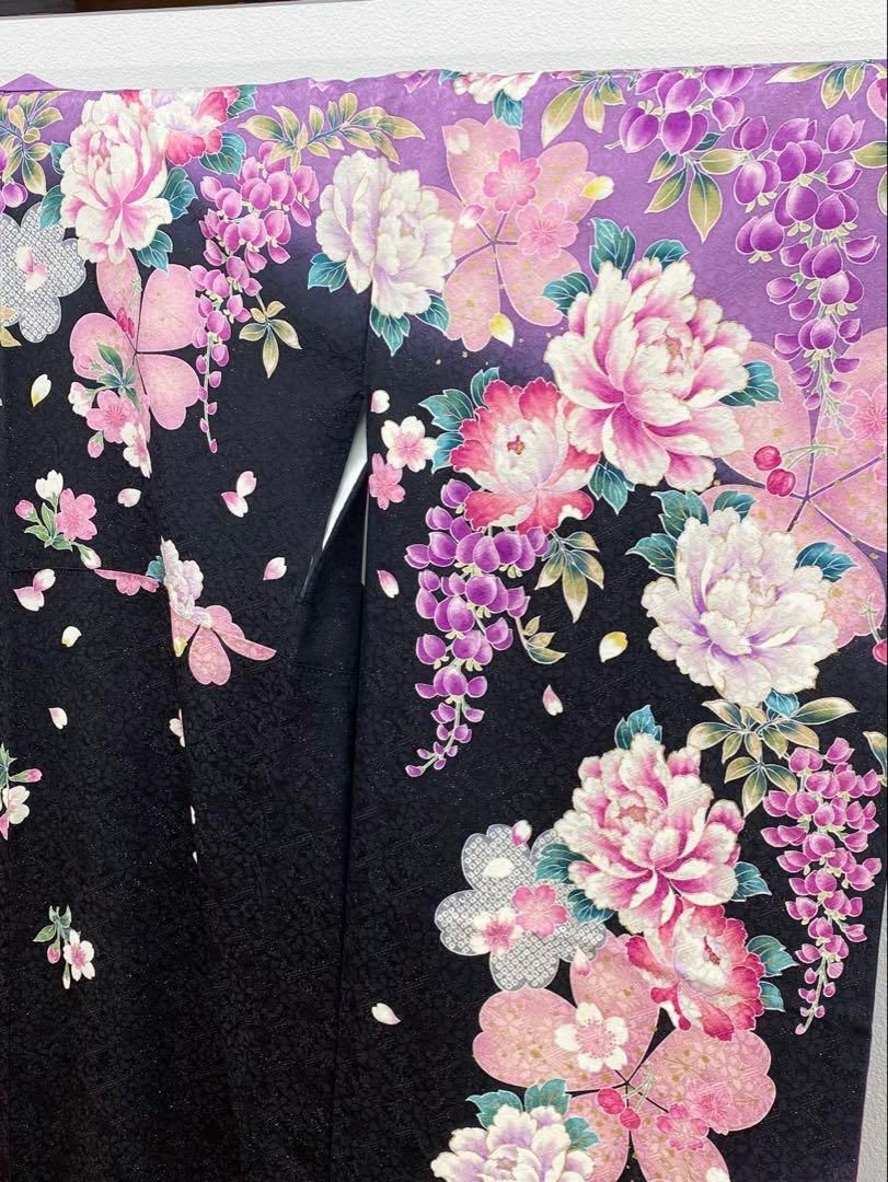 モデル振袖 押切もえ 豪華 金通し 刺繍 紋意匠 身丈173cm